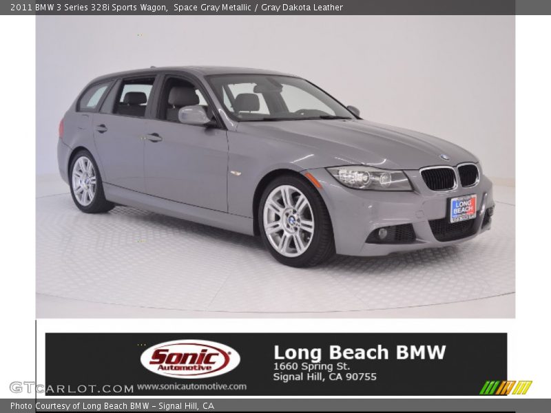 Space Gray Metallic / Gray Dakota Leather 2011 BMW 3 Series 328i Sports Wagon