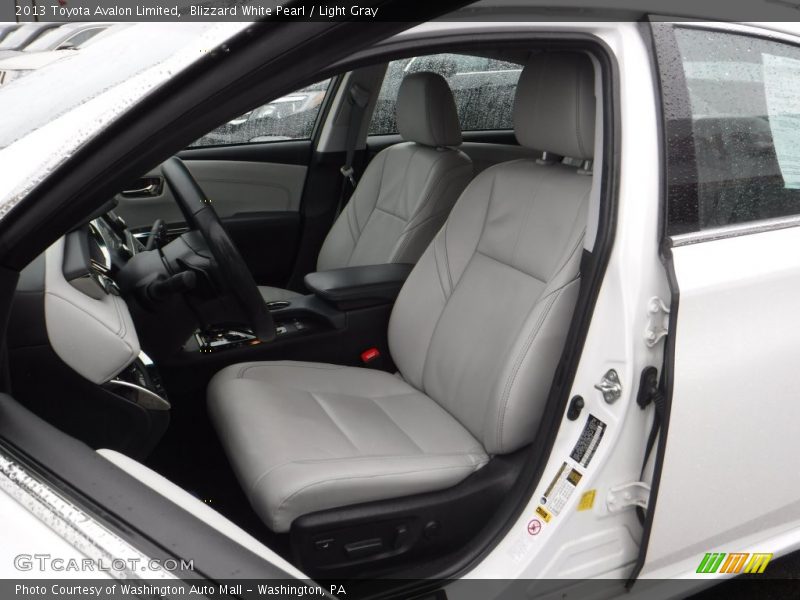 Blizzard White Pearl / Light Gray 2013 Toyota Avalon Limited