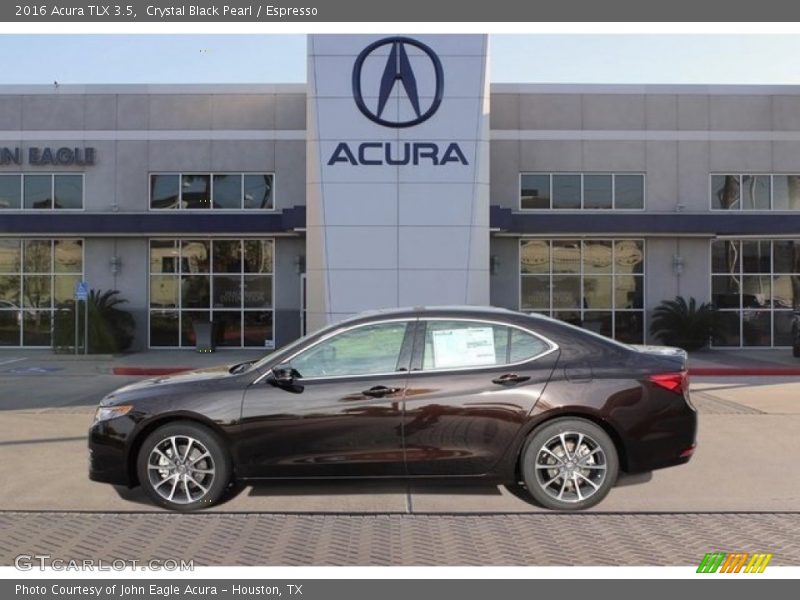 Crystal Black Pearl / Espresso 2016 Acura TLX 3.5