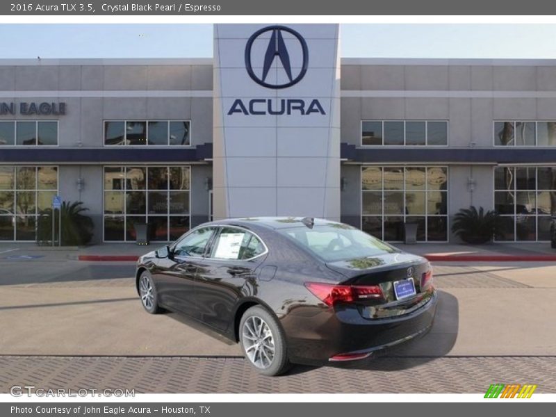 Crystal Black Pearl / Espresso 2016 Acura TLX 3.5