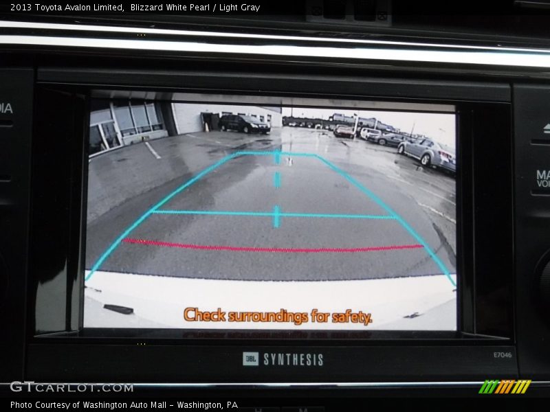 Blizzard White Pearl / Light Gray 2013 Toyota Avalon Limited