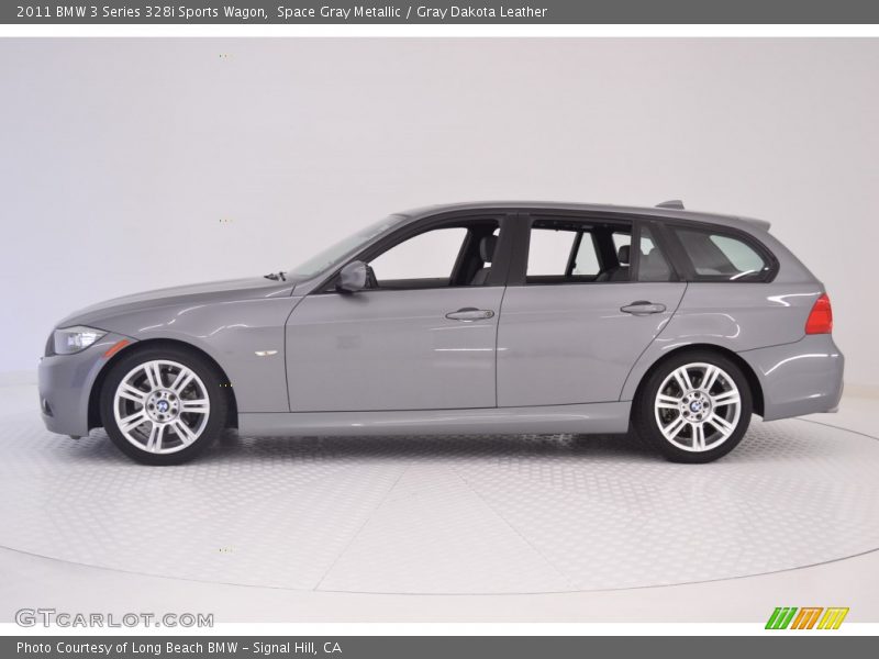 Space Gray Metallic / Gray Dakota Leather 2011 BMW 3 Series 328i Sports Wagon