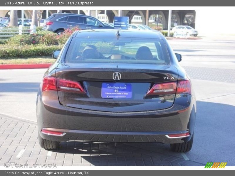 Crystal Black Pearl / Espresso 2016 Acura TLX 3.5