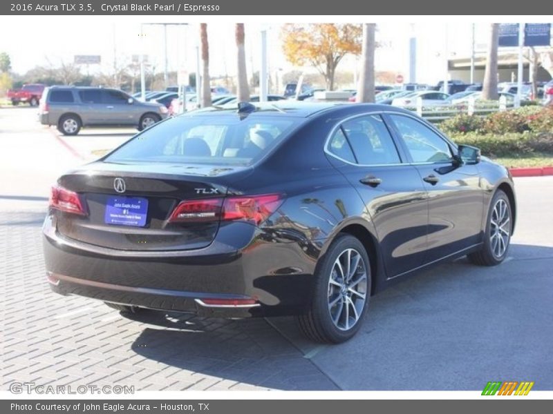 Crystal Black Pearl / Espresso 2016 Acura TLX 3.5