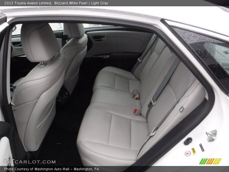 Blizzard White Pearl / Light Gray 2013 Toyota Avalon Limited