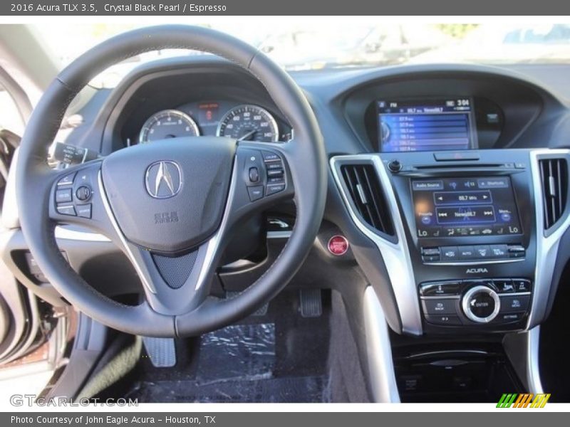 Crystal Black Pearl / Espresso 2016 Acura TLX 3.5