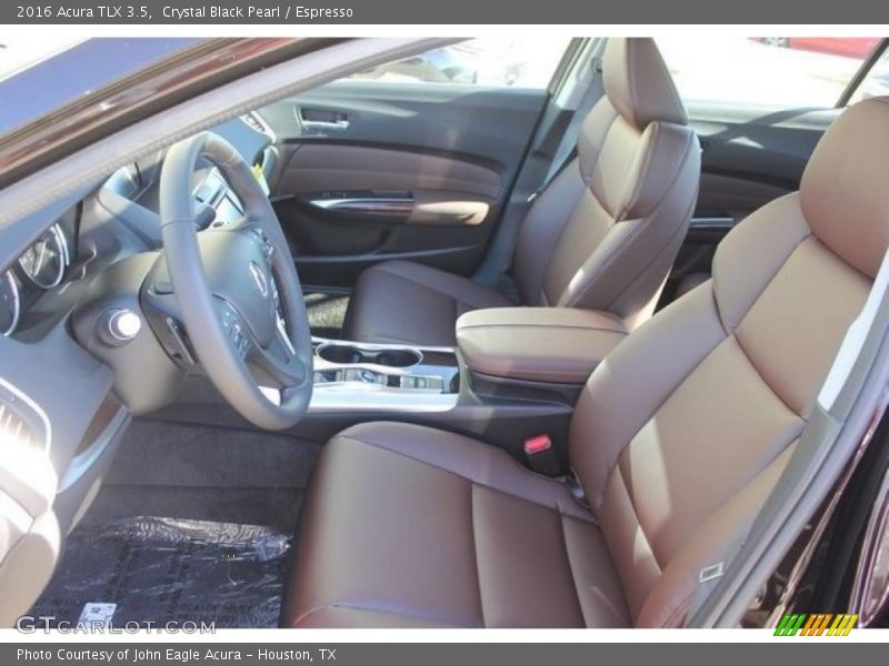Front Seat of 2016 TLX 3.5