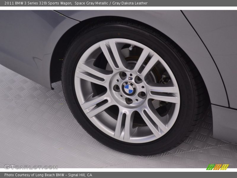 Space Gray Metallic / Gray Dakota Leather 2011 BMW 3 Series 328i Sports Wagon