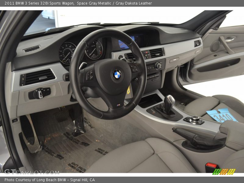 Space Gray Metallic / Gray Dakota Leather 2011 BMW 3 Series 328i Sports Wagon