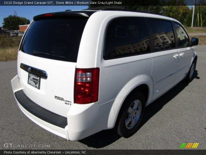 Stone White / Medium Slate Gray/Light Shale 2010 Dodge Grand Caravan SXT