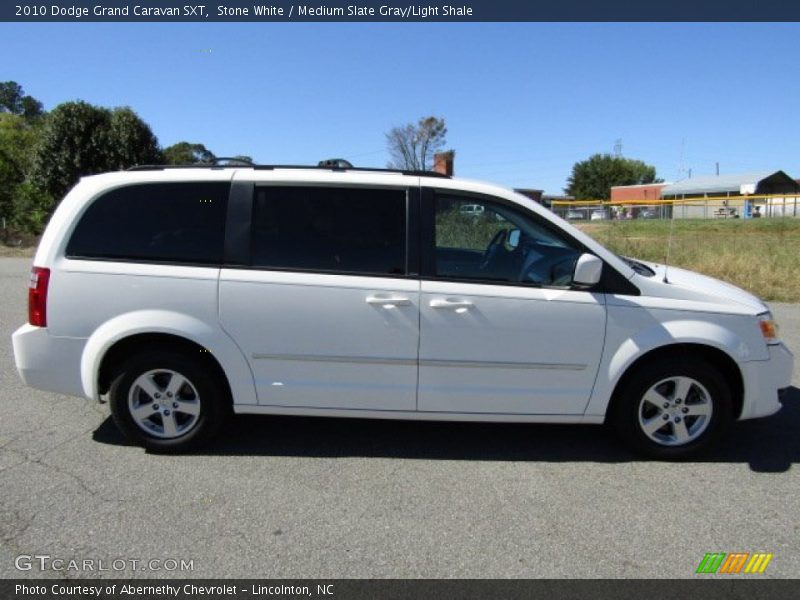 Stone White / Medium Slate Gray/Light Shale 2010 Dodge Grand Caravan SXT