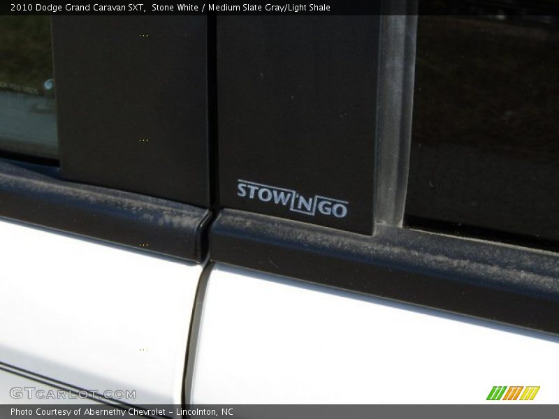 Stone White / Medium Slate Gray/Light Shale 2010 Dodge Grand Caravan SXT