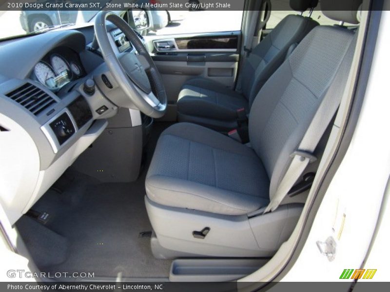 Stone White / Medium Slate Gray/Light Shale 2010 Dodge Grand Caravan SXT