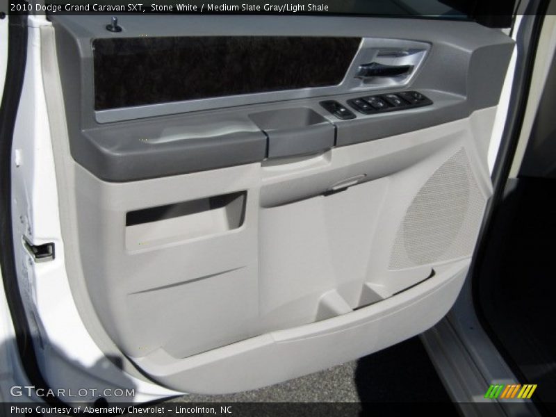 Stone White / Medium Slate Gray/Light Shale 2010 Dodge Grand Caravan SXT