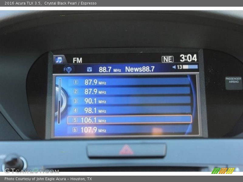 Crystal Black Pearl / Espresso 2016 Acura TLX 3.5