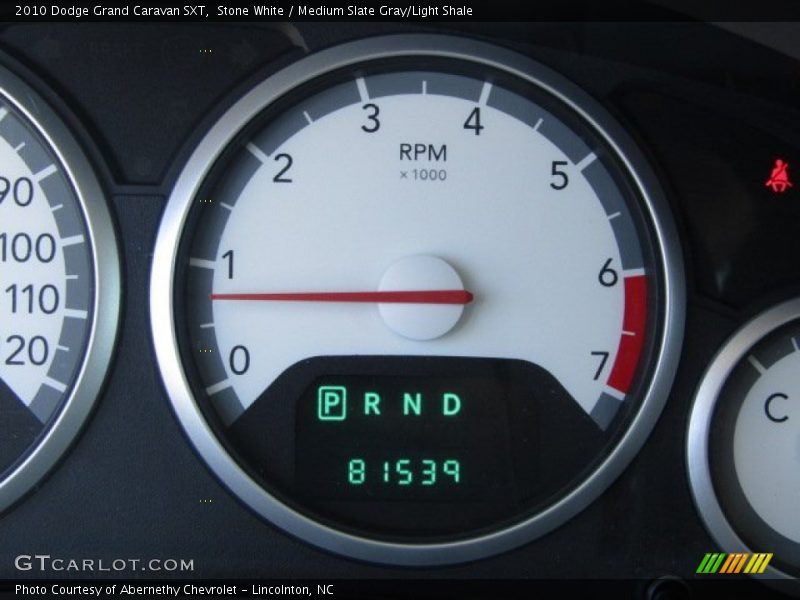 Stone White / Medium Slate Gray/Light Shale 2010 Dodge Grand Caravan SXT