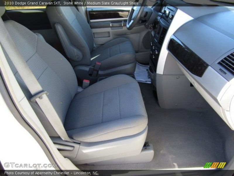 Stone White / Medium Slate Gray/Light Shale 2010 Dodge Grand Caravan SXT