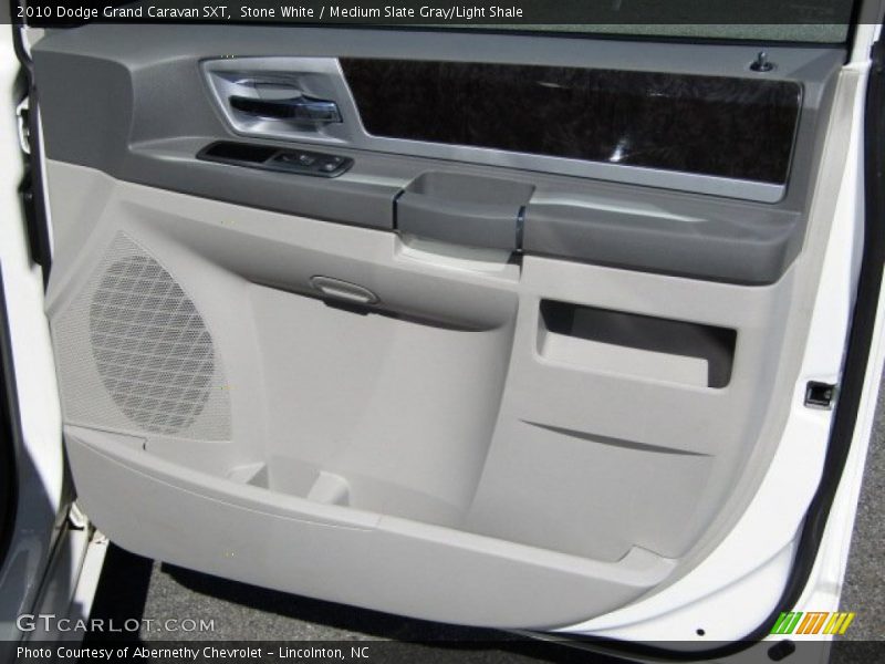 Stone White / Medium Slate Gray/Light Shale 2010 Dodge Grand Caravan SXT