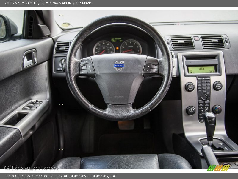 Flint Gray Metallic / Off Black 2006 Volvo S40 T5