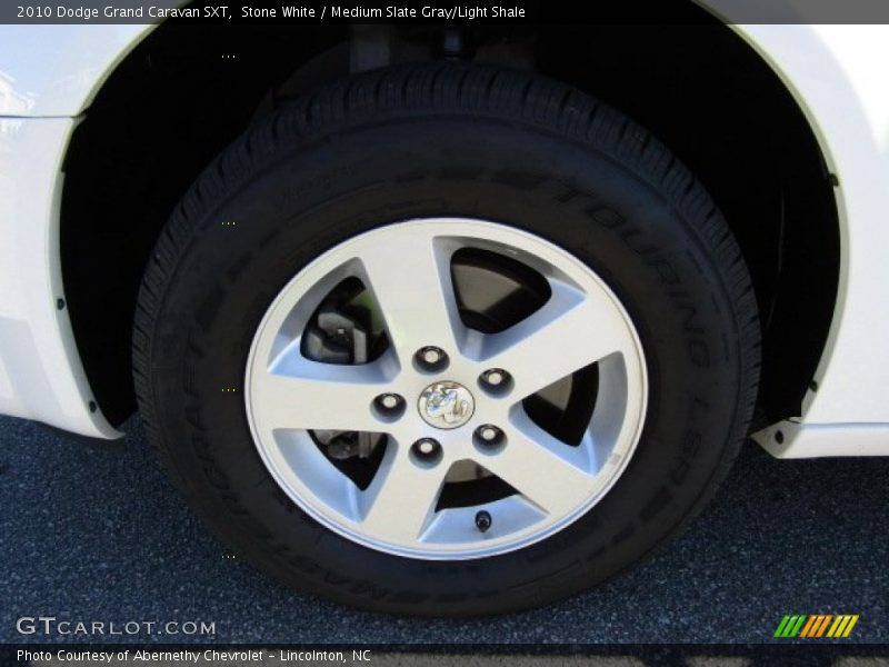 Stone White / Medium Slate Gray/Light Shale 2010 Dodge Grand Caravan SXT