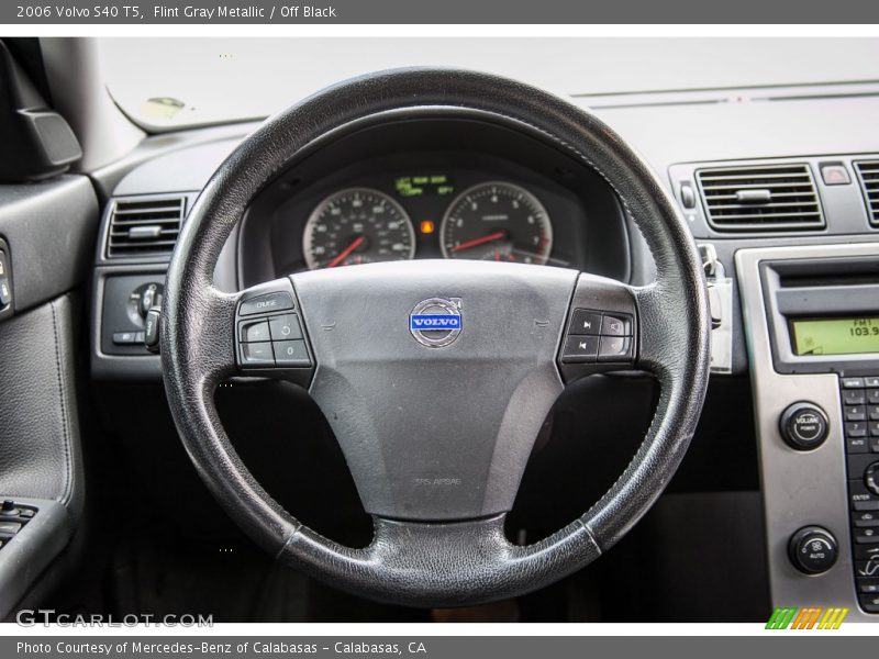 Flint Gray Metallic / Off Black 2006 Volvo S40 T5