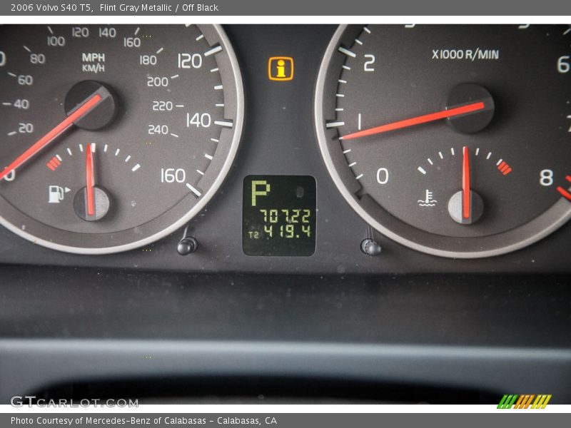 Flint Gray Metallic / Off Black 2006 Volvo S40 T5