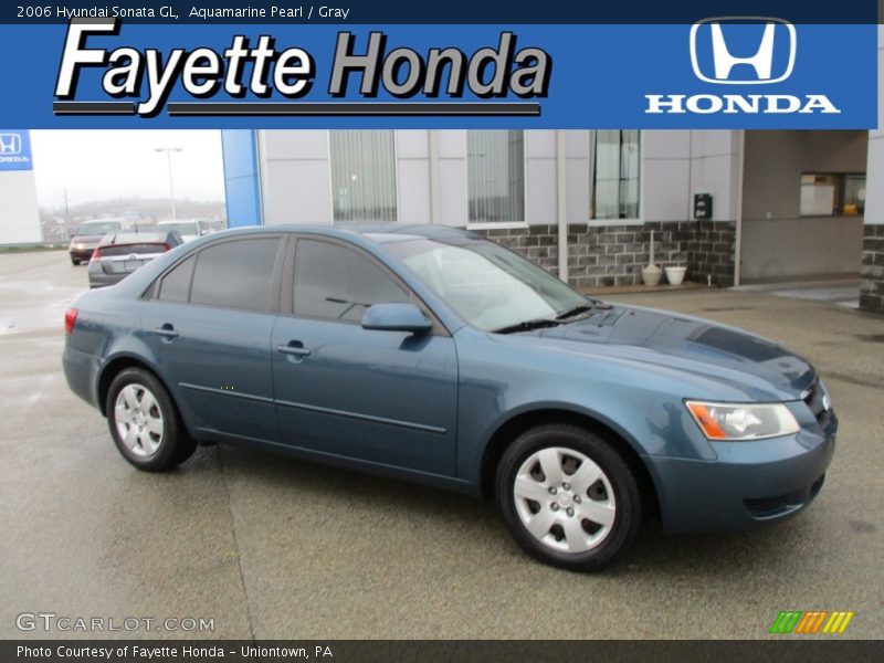 Aquamarine Pearl / Gray 2006 Hyundai Sonata GL