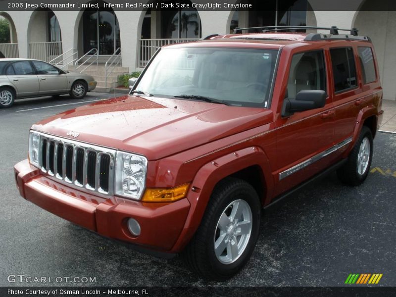 Inferno Red Pearl / Dark Slate Gray/Light Graystone 2006 Jeep Commander Limited