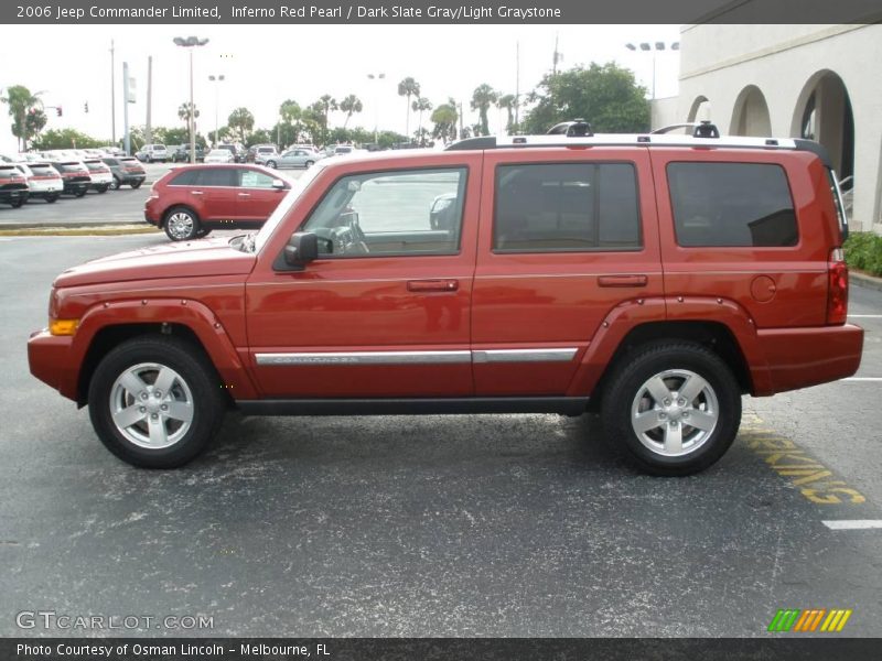Inferno Red Pearl / Dark Slate Gray/Light Graystone 2006 Jeep Commander Limited
