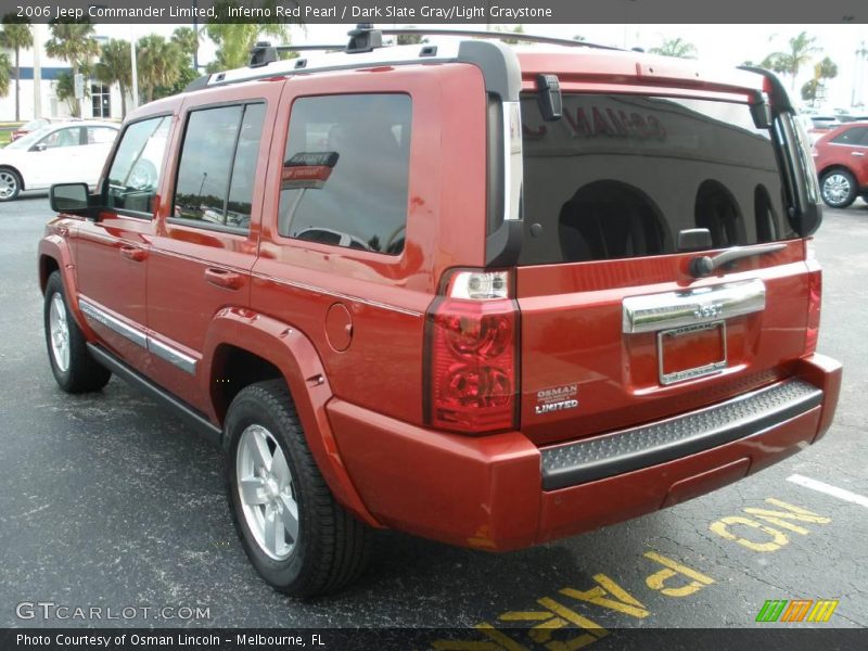 Inferno Red Pearl / Dark Slate Gray/Light Graystone 2006 Jeep Commander Limited