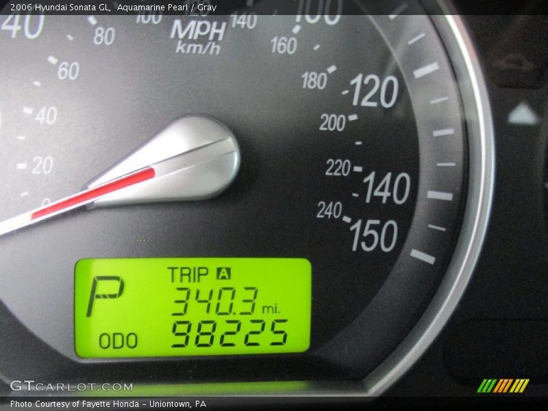 Aquamarine Pearl / Gray 2006 Hyundai Sonata GL