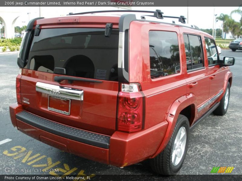 Inferno Red Pearl / Dark Slate Gray/Light Graystone 2006 Jeep Commander Limited