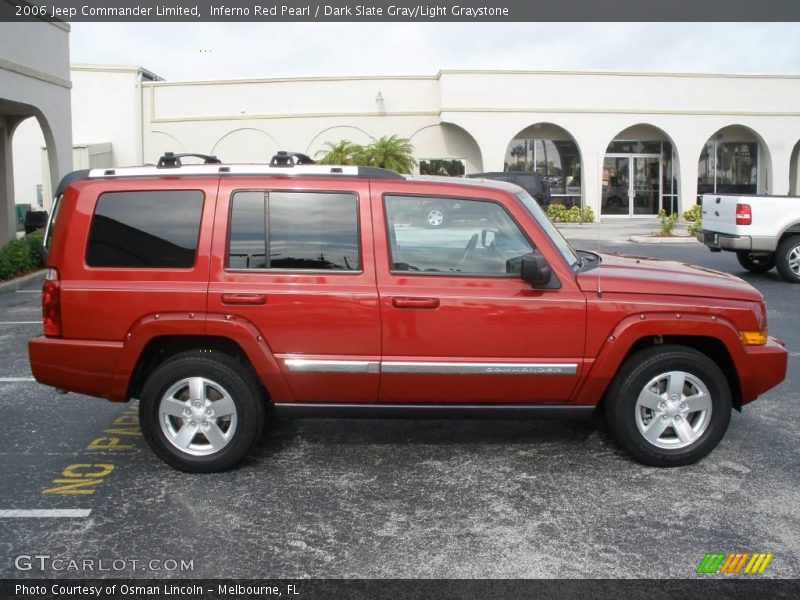 Inferno Red Pearl / Dark Slate Gray/Light Graystone 2006 Jeep Commander Limited