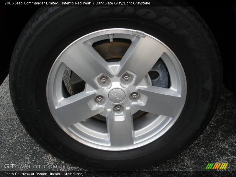 Inferno Red Pearl / Dark Slate Gray/Light Graystone 2006 Jeep Commander Limited
