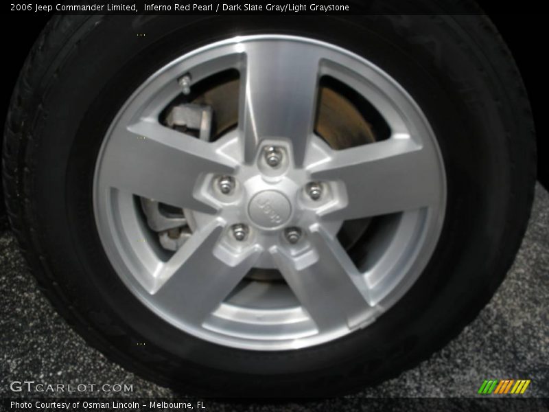 Inferno Red Pearl / Dark Slate Gray/Light Graystone 2006 Jeep Commander Limited
