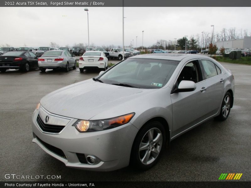 Forged Silver Metallic / Ebony 2012 Acura TSX Sedan