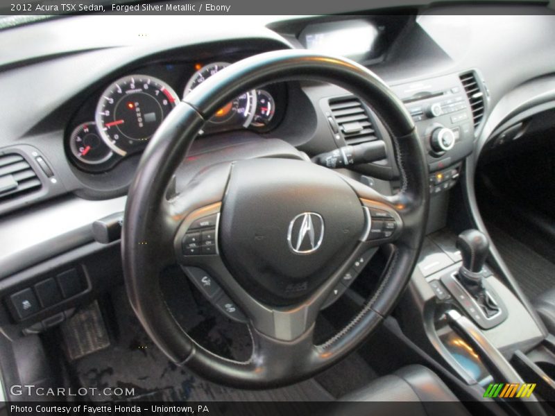 Forged Silver Metallic / Ebony 2012 Acura TSX Sedan
