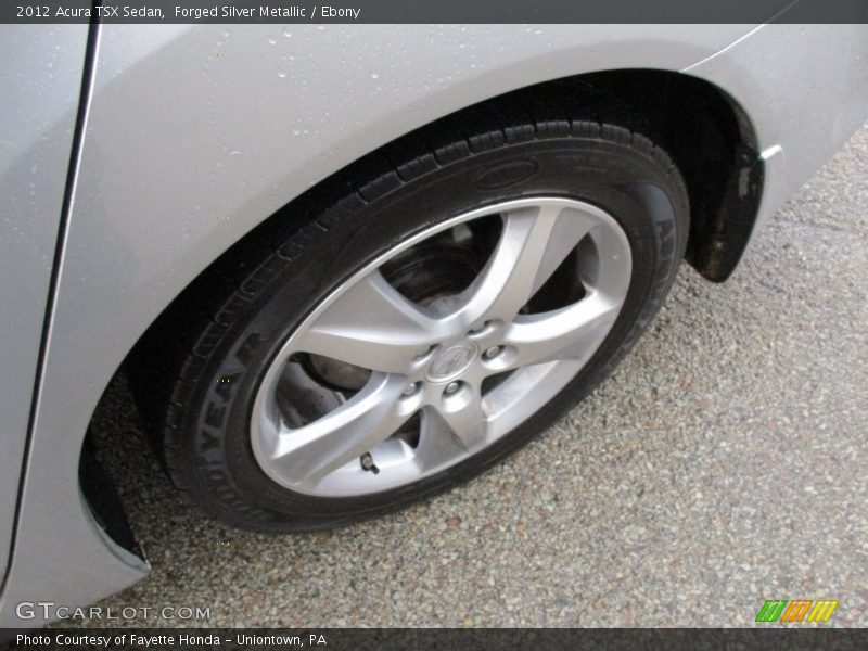 Forged Silver Metallic / Ebony 2012 Acura TSX Sedan