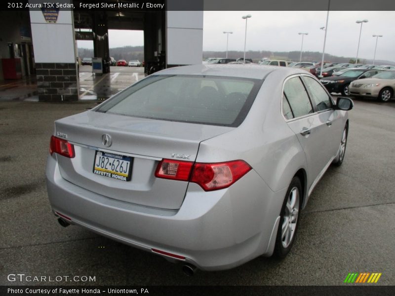 Forged Silver Metallic / Ebony 2012 Acura TSX Sedan