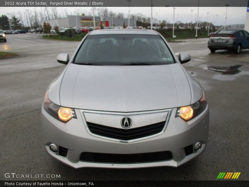 Forged Silver Metallic / Ebony 2012 Acura TSX Sedan