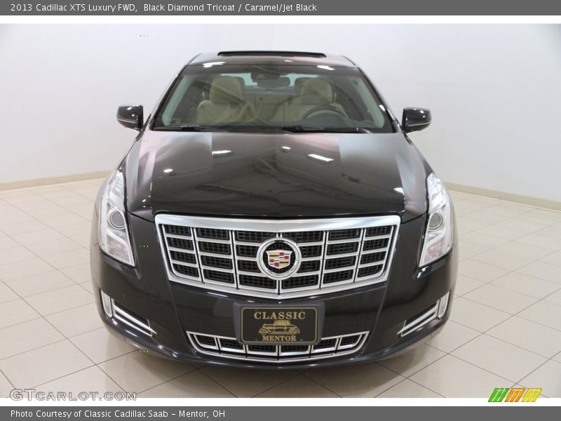 Black Diamond Tricoat / Caramel/Jet Black 2013 Cadillac XTS Luxury FWD