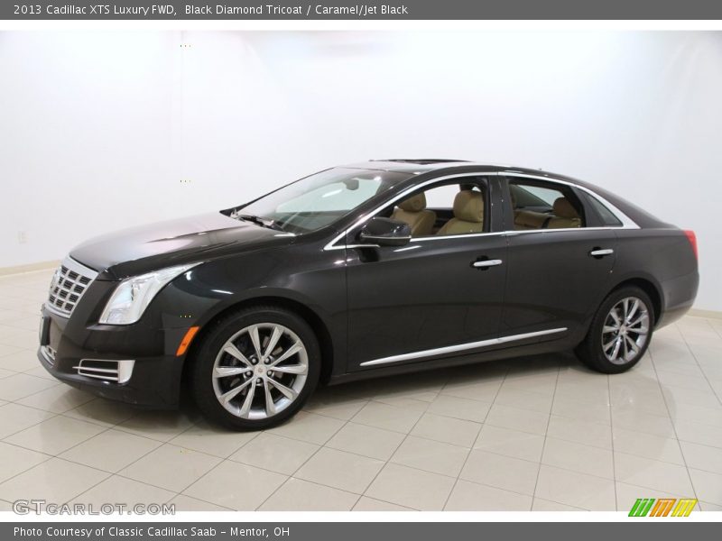 Black Diamond Tricoat / Caramel/Jet Black 2013 Cadillac XTS Luxury FWD