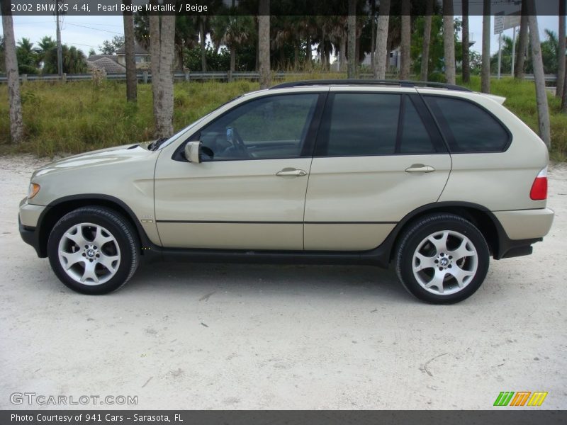 Pearl Beige Metallic / Beige 2002 BMW X5 4.4i