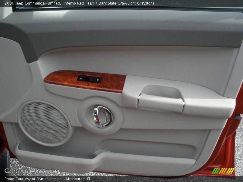 Inferno Red Pearl / Dark Slate Gray/Light Graystone 2006 Jeep Commander Limited