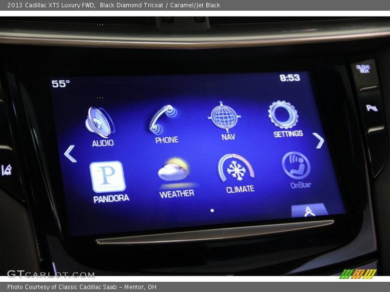 Black Diamond Tricoat / Caramel/Jet Black 2013 Cadillac XTS Luxury FWD