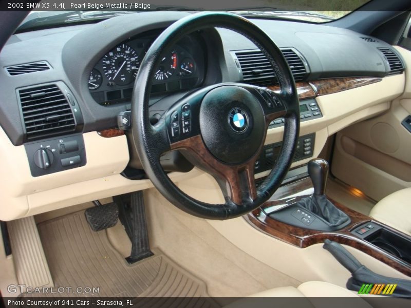 Pearl Beige Metallic / Beige 2002 BMW X5 4.4i
