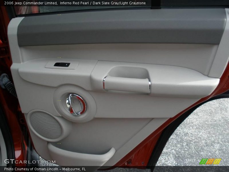 Inferno Red Pearl / Dark Slate Gray/Light Graystone 2006 Jeep Commander Limited
