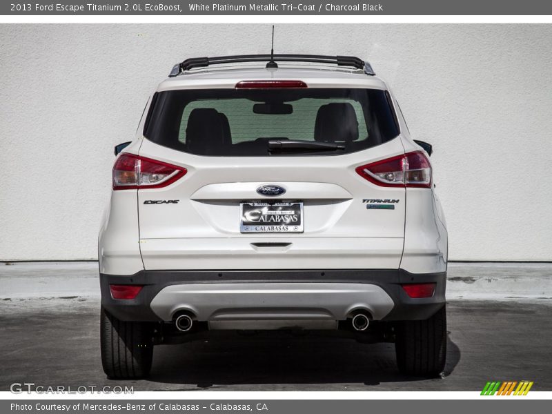 White Platinum Metallic Tri-Coat / Charcoal Black 2013 Ford Escape Titanium 2.0L EcoBoost