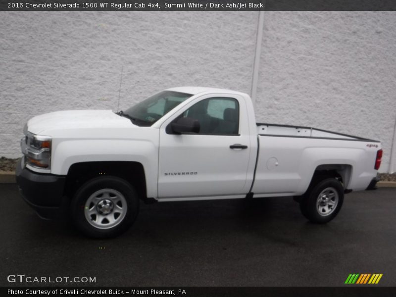 Summit White / Dark Ash/Jet Black 2016 Chevrolet Silverado 1500 WT Regular Cab 4x4
