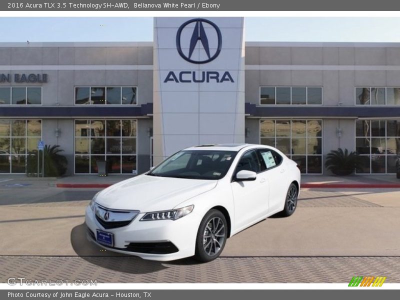Bellanova White Pearl / Ebony 2016 Acura TLX 3.5 Technology SH-AWD